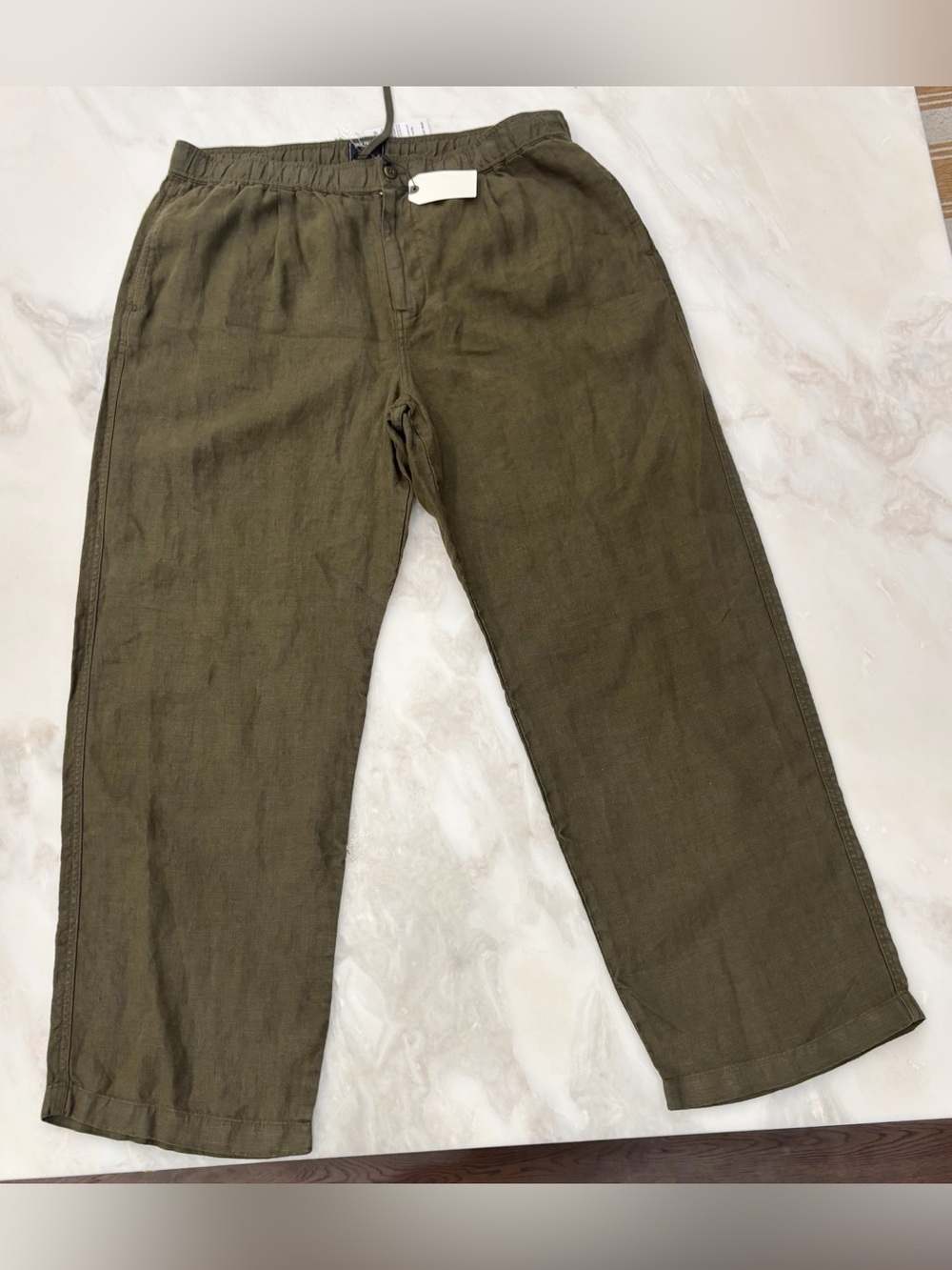 Todd Snyder Men’s Relaxed Linen Leisure Pant Size XXL Olive New